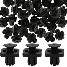 19112024 Bulevina 20pcs Mudguard Clip Car Rivet Fastener Bumper Retainer Screw Black