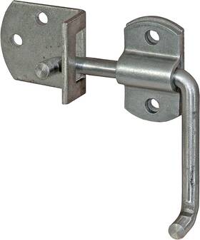 B2588b Buyers Products Company Plain Straight Side Security Latch Set Silver