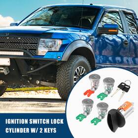 Carpopart 724117732011 1set Ignition Switch Lock For Ford Econoline Van 1997-2018 Door Cylinder