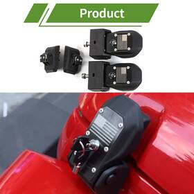 2025wu4628 Chero Aluminum Hood Latches Lock Catch Kit For Jeep Wrangler Jk Jku 2007-2018