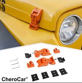 Apm2023120473 Cherocar Front Hood Latch Catch Lock For Jeep Wrangler Tj 1997-2006 Accessories