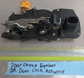 16889612 Chevrolet 2007 Chevy Equinox Driver Rear Door Lock Actuator