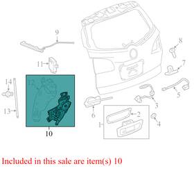 23245268 Chevrolet 3017543 2010-2012 Traverse Rear Liftgate Lock Actuator Used Oem
