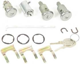 Tk177 Classic Auto Locks 1961-62 Full Size Chevrolet Door Glove And Trunk Lock Set With Late Style Key