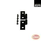 488607 Crown Brackets Hinge Door Black