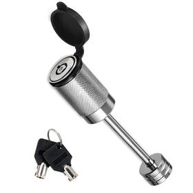 11407 Czc Auto Trailer Coupler Lock 1/4 Inch Dia 2-1/2 Span Tongue Fits