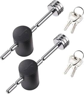 Czc Auto 611434030282 Trailer Tongue Coupler Lock Adjustable 2 Pack Silver