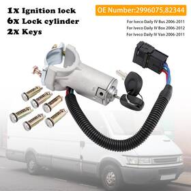 2996075 Darupsun Ignition Lock 6x Locking Cylinder Key For Iveco Daily 06-12