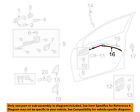 6975002180 Door-lock Cable Toyota Front Oem Corolla 09-13