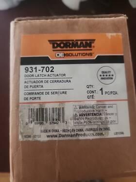 931-702 Dorman Oe Solutions Liftgate Lock Actuator
