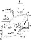 68730ac010 Factory Genuine Oem Hinge Original Toyota