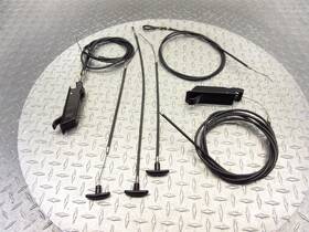 64308600 Ferrari 1995 355 F355 Spider Motronic 2.7 Front Rear Hood Bonnet Handle Cables