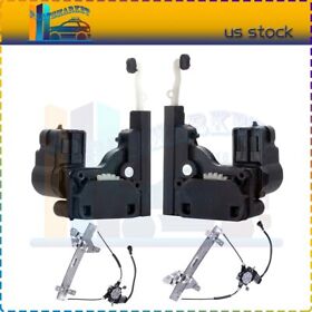 Pmt826735bs-2 Fits 2000-2005 Chevy Impala 2x Window Regulators And Rear Door Lock Actuators