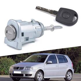 Flashbuyeasyusa 550745679516 Door Lock Cylinder Kit Front Driver Side For Volkswagen Golf Jetta 1997-2006 Car