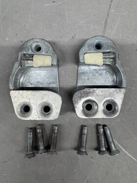 C2ab-6222011-a Fomoco 1960-1963 Ford Galaxie Door Latch Strikers Bolts Marauder Fairlane Falcon Meteor