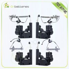 Cb826te738s04 For 00-05 Chevy Impala 1 Set All Doors Window Regulators And Door Lock Actuators