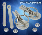 Hlp-004sl-891-f7 For Subaru Sti Lancer Evo X Anodized Aluminum Silver Security Hood Lock Pins Kit