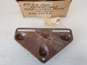 B7a-13419-b Ford Nos Oem 1957 1958 Retractable Rear License Plate Holder Bracket