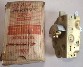 B9a-6421813-a Ford Nos 1959 And Mercury Left Front Door Lock Latch 1961 1962 1963 Thunderbird