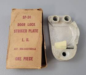 B9a-6422009a-a Ford 1 New 1959 L/h Door Lock Stricker Plate Lh B9a-6422009-a Sp-34