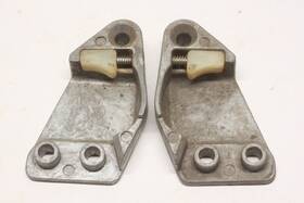 Bac-7022011-b Ford Nos 1957-60 Truck Ranchero Door Lock Striker Plate Pair