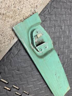 C1tb-9122008-a Ford Lh Door Latch Striker Plate 1964 1965 Truck F100