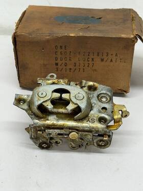 C60z-6221813-a Ford Nos C6oz 6221813 A Door Latch Assembly 1967 68 Mustang Lh Oem
