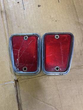 C7tb-13a570-a Ford 1967-1972 F100 F250 Truck Rear Bed Reflector Pair Rh Lh #69t