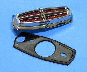 D2lb-6543600-aa Ford 1972-79 Lincoln Mark Iv V Oem Trunk Lock Ornament Slider Emblem Badge