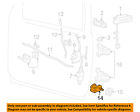 F67z7822008aa Ford Front Door-striker Oem