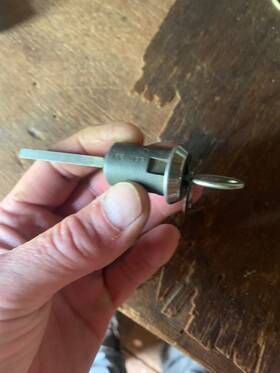 Fk140 Ford 1930 Door Lock Cylinder With Key-used-working Good