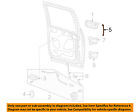 Yl3z1626642aa Ford Hardware-rear Oem Lock Rod Door-control Left