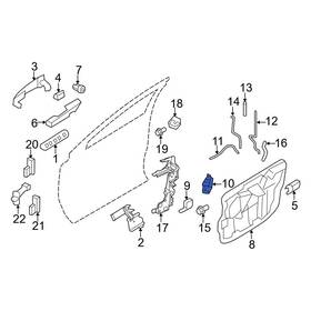 8t4z78264a27a Ford Oe For Edge 2007-2014 Front Left Door Latch Assembly