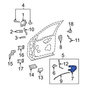 Ac3z28264a01b Ford Oe For F-250 Super Duty 08-16 Rear Left Door Latch Assembly