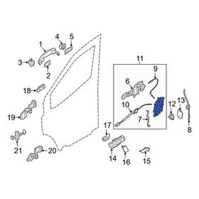 Bk3z61431a03d Ford Oe For Transit-150 15-26 Rear Left Lower Door Latch Assembly