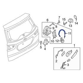 Cn1z5843870b Ford Oe For Ecosport 2018-2022 Rear Door Latch Cable