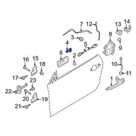Ford Oe Yl3z1521970aa For F-150 2010-2014 Front Right Door Lock Operating Rod