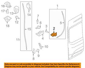 Bk3z6143289d Ford Oem 15-19 Transit-150 Back Door Lock Hardware-latch Left