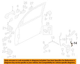 8l8z7822135a Ford Oem 08-12 Escape Mariner Front Door Lock Hardware-cylinder Rod