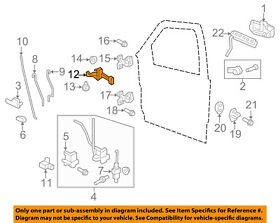 7l1z7823552a Ford Oem-door Check Arm Stop Hinge Strap