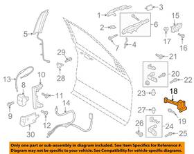 Jl1z7823552a Ford Oem 18-23 Expedition Front Door Lock Hardware-check Arm