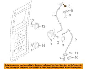 W714092s900 Ford Oem 09-23 E-transit Rear Door Lock Hardware-latch Screw