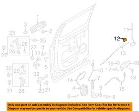 W718631s300 Ford Oem 15-22 F-150 Rear Door Lock Hardware-link Rod Clip