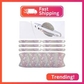 Ck-frienda-16163 Frienda 10 Pieces Bling Car Accessories For Women Door Handle Protecto