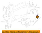 Be8z5421812c Front Actuator Ford Door-lock 11-14 Fiesta Oem