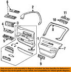 22143725 Front Oem Gm Switch Door-lock