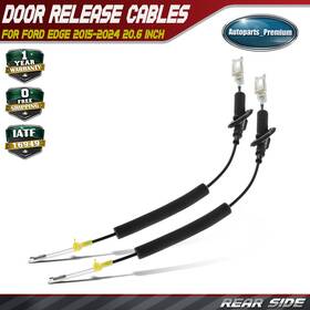 Ft4z5840180a 2x Rear Left And Right Door Latch Release Cable For Ford Edge 2015-2024 20.6 Inch