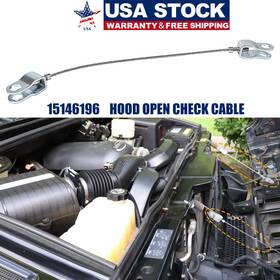 Fxqp01158 Fx-motor Hood Check Cable 15146196 Stainless Steel For Gm Hummer H2 6.2l 6.0l 2003-2009