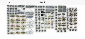 Bpt-270 Garden Classic Parts 57 Chevy 2-door Bel Air And 210 Side Stainless Molding Clip Mounting Set 1957