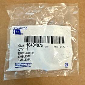 10404075 General Motors 2000-2005 Oem Nos Chevy Monte Carlo Roof Pillar Badge Emblem Gm Free Sh